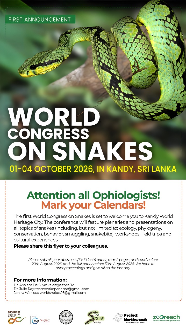 1st Announcement - World Congress on Snakes 2026